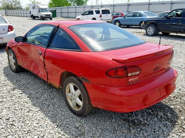 1G1JF12TXW7248314 - 1998 CHEVROLET CAVALIER Z RED photo 3