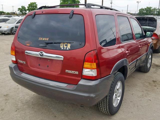 4F2CZ06164KM30189 - 2004 MAZDA TRIBUTE ES 红色 照片 4