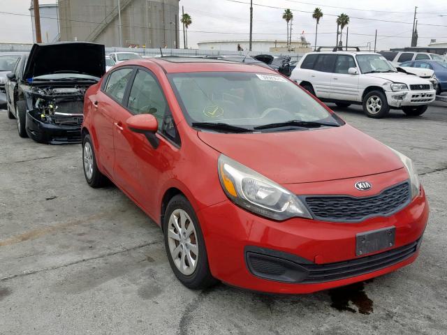 KNADM4A31D6195712 - 2013 KIA RIO LX RED photo 1