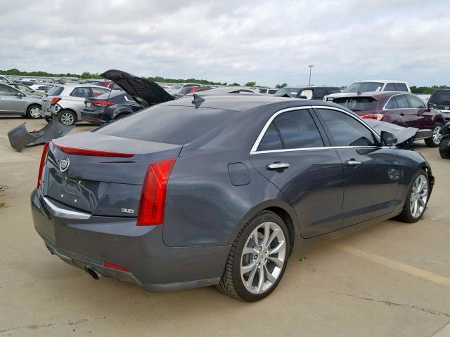 1G6AF5S31D0139392 - 2013 CADILLAC ATS PREMIU GRAY photo 4