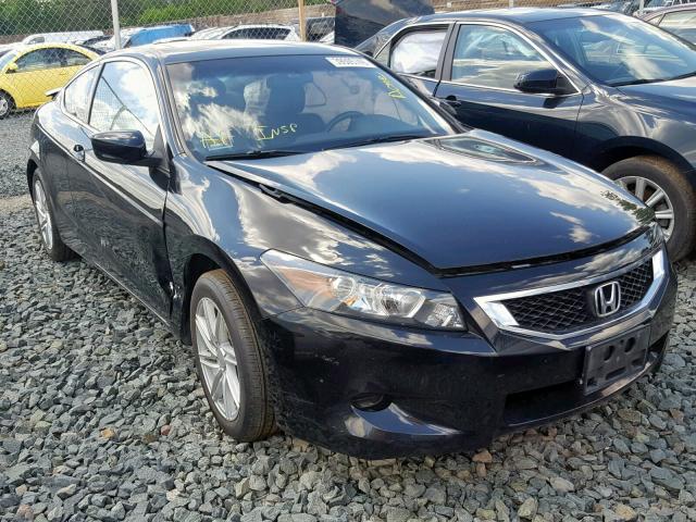 1HGCS128X8A009473 - 2008 HONDA ACCORD EXL BLACK photo 1