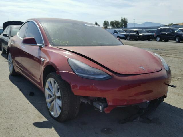 5YJ3E1EA0HF000101 - 2017 TESLA MODEL 3 RED photo 1