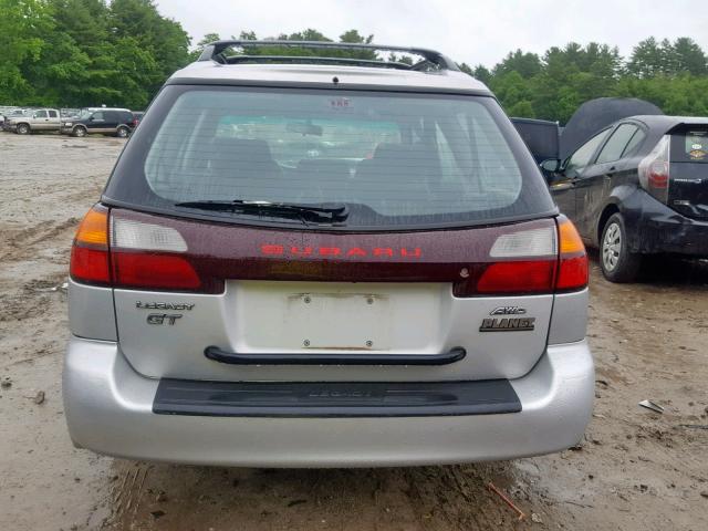 4S3BH645927304030 - 2002 SUBARU LEGACY GT SILVER photo 10