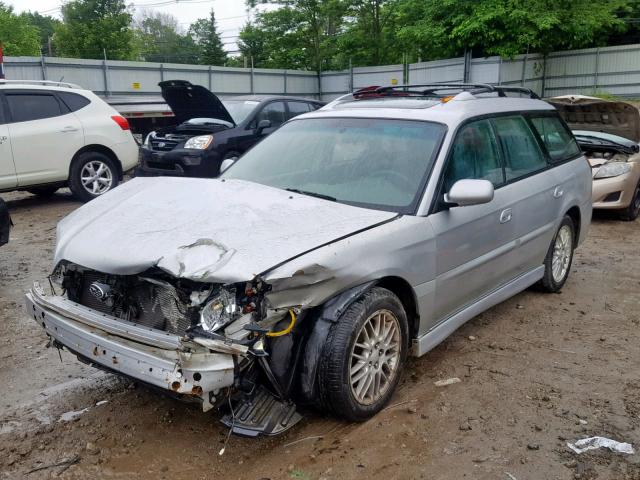 4S3BH645927304030 - 2002 SUBARU LEGACY GT SILVER photo 2