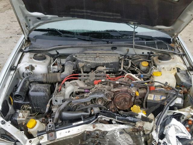 4S3BH645927304030 - 2002 SUBARU LEGACY GT SILVER photo 7