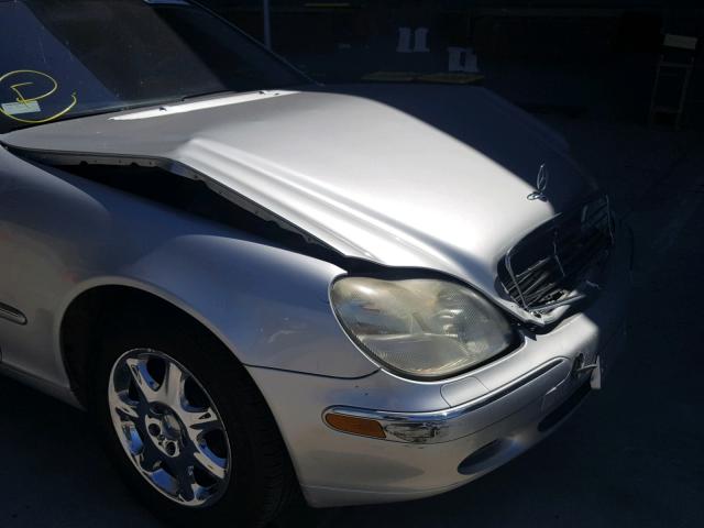 WDBNG70J01A148503 - 2001 MERCEDES-BENZ S 430 SILVER photo 9
