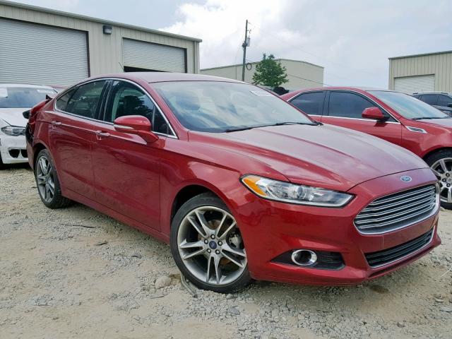 3FA6P0K97ER171889 - 2014 FORD FUSION TIT BURGUNDY photo 1