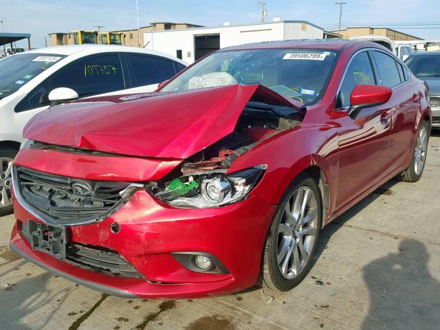 JM1GJ1W66E1134185 - 2014 MAZDA 6 GRAND TO RED photo 2