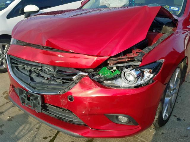 JM1GJ1W66E1134185 - 2014 MAZDA 6 GRAND TO RED photo 9