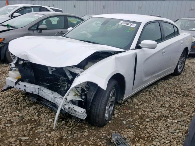 2C3CDXBG5JH207229 - 2018 DODGE CHARGER SX WHITE photo 2