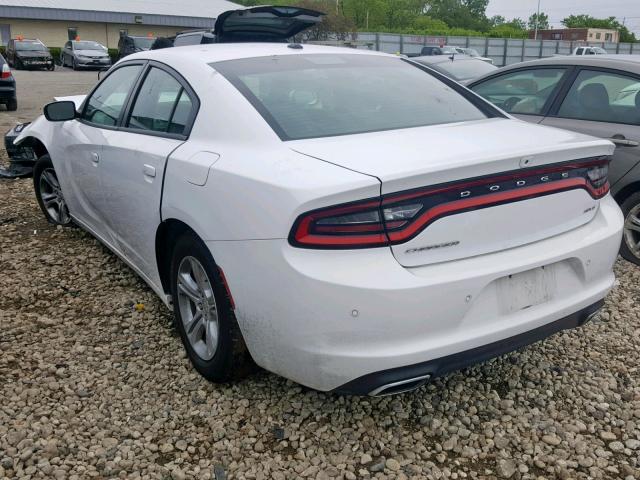 2C3CDXBG5JH207229 - 2018 DODGE CHARGER SX WHITE photo 3