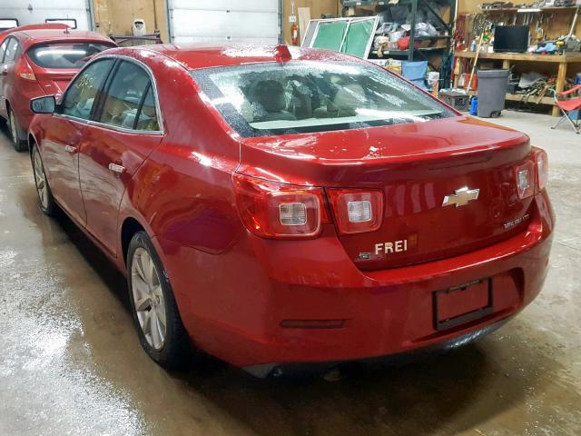 1G11H5SLXEF256533 - 2014 CHEVROLET MALIBU LTZ წითელი ფოტო 3