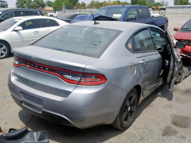 1C3CDFBB9FD128990 - 2015 DODGE DART SXT SILVER photo 4