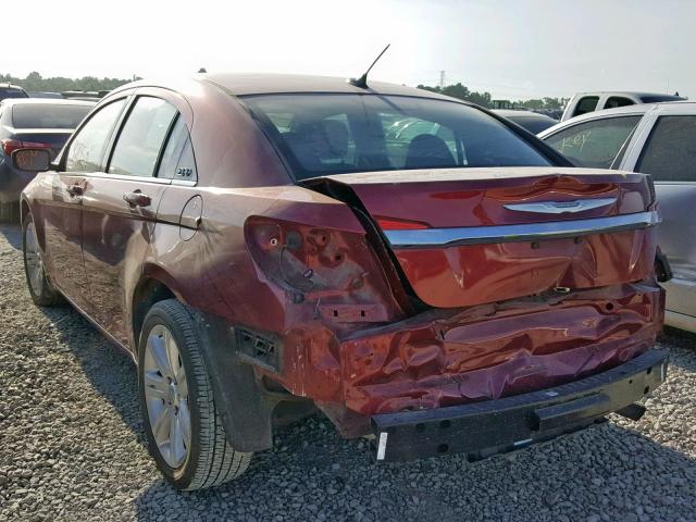 1C3CCBAB1DN642126 - 2013 CHRYSLER 200 LX RED photo 3