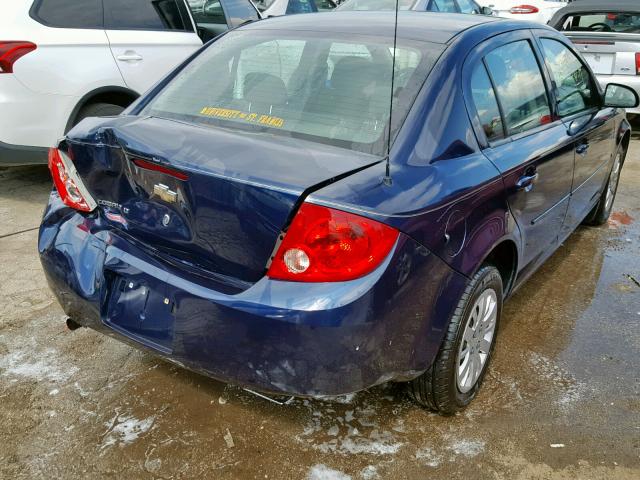 1G1AT58H497290176 - 2009 CHEVROLET COBALT LT BLUE photo 4