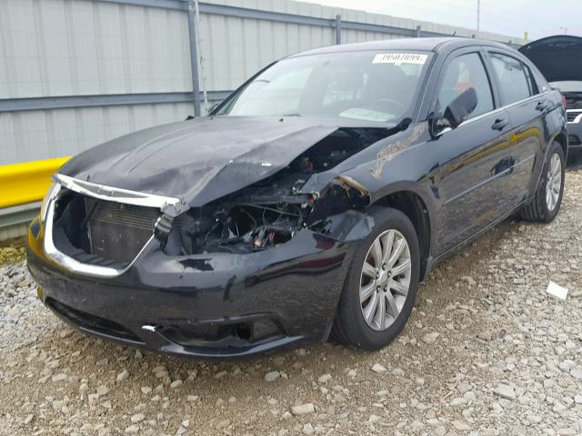 1C3CCBBG1DN659681 - 2013 CHRYSLER 200 TOURIN BLACK photo 2