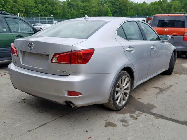 JTHCF5C23A5037598 - 2010 LEXUS IS 250 SILVER photo 4