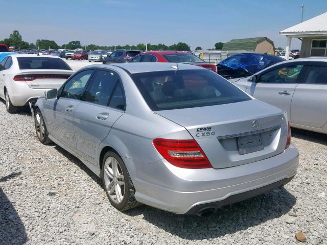 WDDGF4HB4DR257728 - 2013 MERCEDES-BENZ C 250 SILVER photo 3