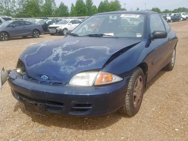 1G1JS124427219826 - 2002 CHEVROLET CAVALIER L BLUE photo 2