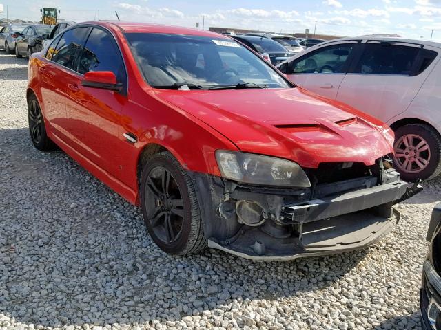 6G2ER577X8L143759 - 2008 PONTIAC G8 RED photo 1