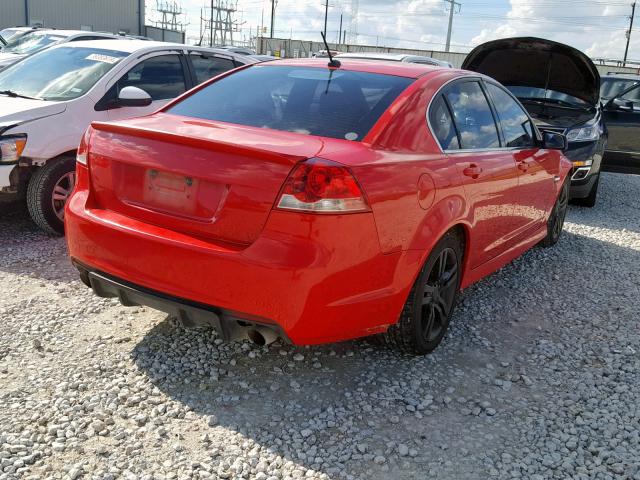 6G2ER577X8L143759 - 2008 PONTIAC G8 RED photo 4