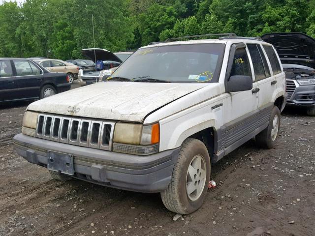 1J4GZ58S1SC711015 - 1995 JEEP GRAND CHER WHITE photo 2