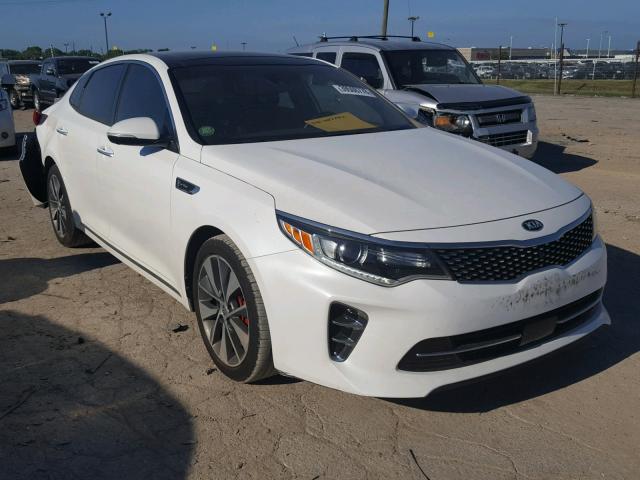 5XXGV4L20GG032881 - 2016 KIA OPTIMA SXL WHITE photo 1