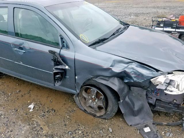 1G1AL55FX77251253 - 2007 CHEVROLET COBALT LT BLUE photo 9