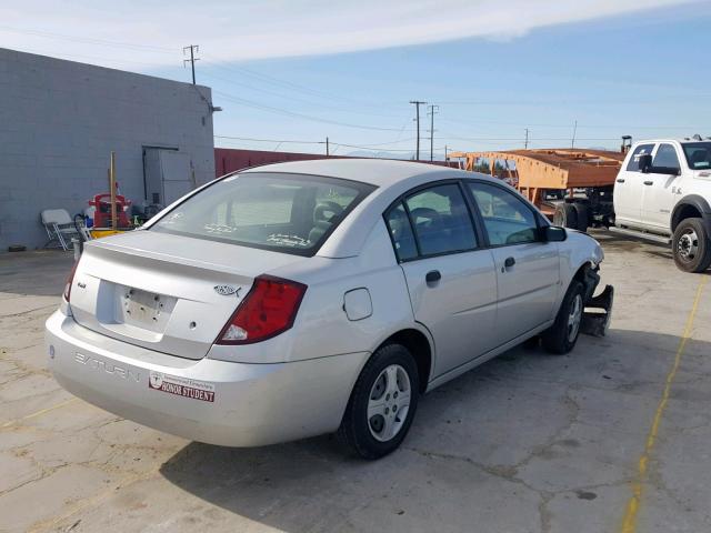 1G8AF52FX4Z202339 - 2004 SATURN ION LEVEL SILVER photo 4
