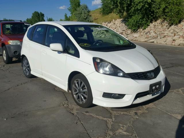 JHMGE8H52CC008746 - 2012 HONDA FIT SPORT WHITE photo 1