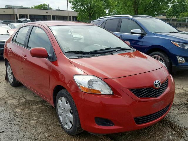 JTDBT4K31A4067621 - 2010 TOYOTA YARIS RED photo 1