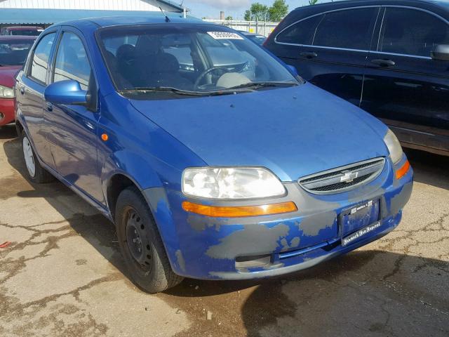 KL1TD52614B224573 - 2004 CHEVROLET AVEO BLUE photo 1