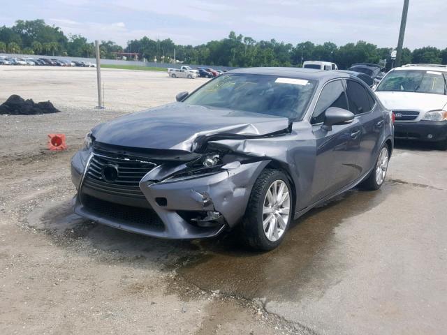 JTHBF1D25E5024702 - 2014 LEXUS IS 250 GRAY photo 2