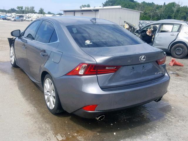 JTHBF1D25E5024702 - 2014 LEXUS IS 250 GRAY photo 3