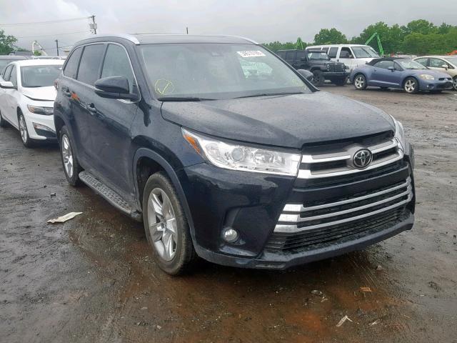 5TDYZRFH7JS260047 - 2018 TOYOTA HIGHLANDER BLACK photo 1