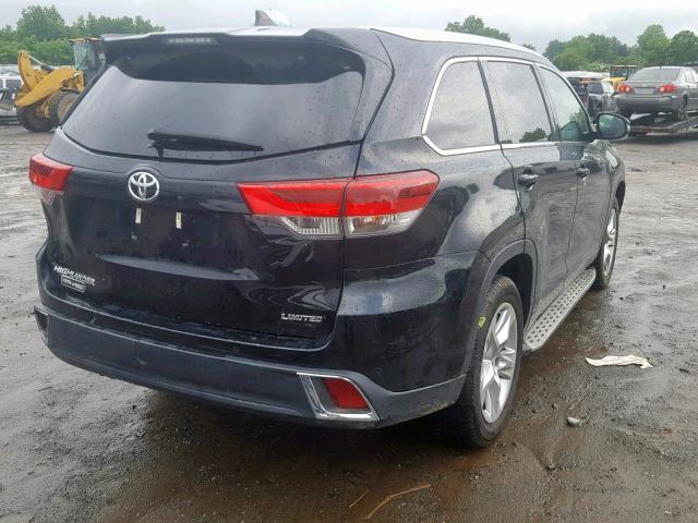 5TDYZRFH7JS260047 - 2018 TOYOTA HIGHLANDER BLACK photo 4