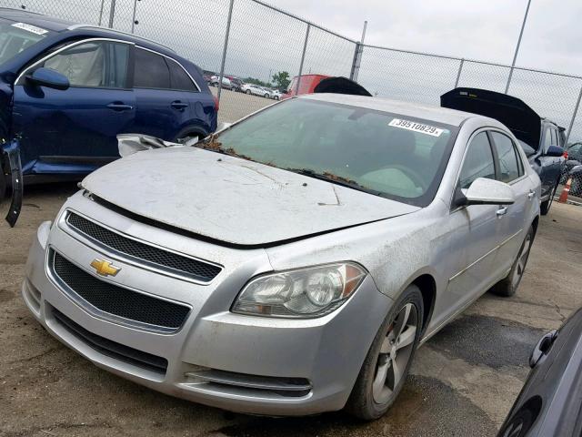 1G1ZC5E07CF259776 - 2012 CHEVROLET MALIBU 1LT ვერცხლისფერი ფოტო 2