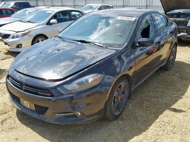 1C3CDFBH3DD327437 - 2013 DODGE DART SXT BLACK photo 2