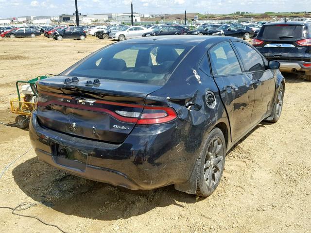 1C3CDFBH3DD327437 - 2013 DODGE DART SXT BLACK photo 4