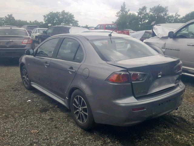 JA32U2FUXHU005325 - 2017 MITSUBISHI LANCER ES GRAY photo 3