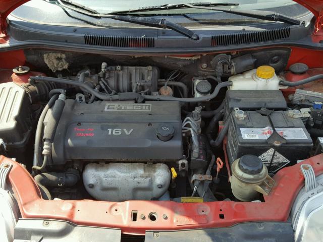 KL1TD56626B653735 - 2006 CHEVROLET AVEO BASE Qırmızı foto 7