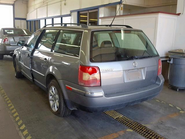 WVWVD63B64E189336 - 2004 VOLKSWAGEN PASSAT GLS GRAY photo 3