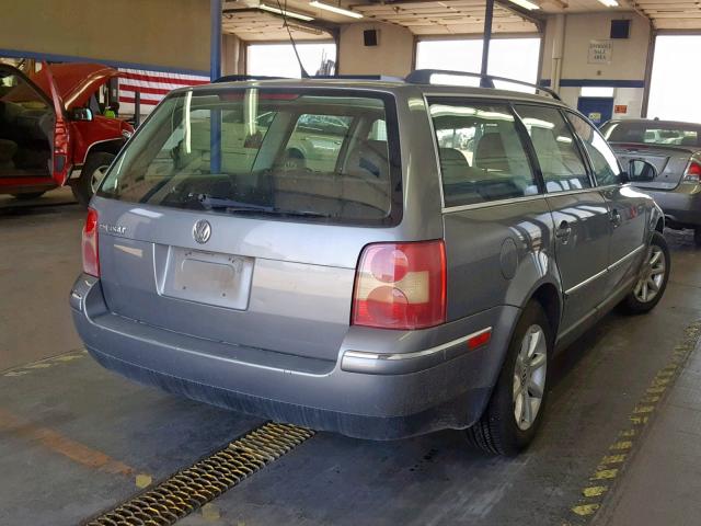 WVWVD63B64E189336 - 2004 VOLKSWAGEN PASSAT GLS GRAY photo 4