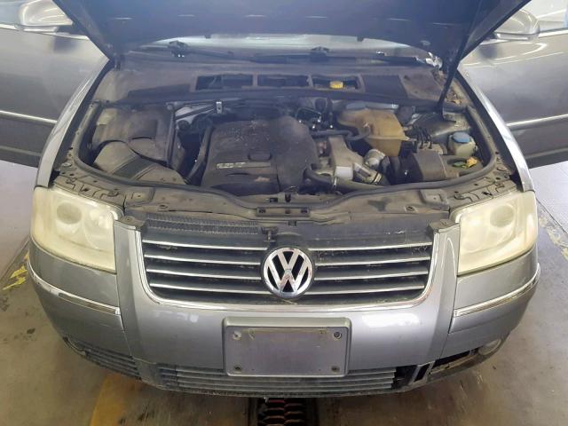 WVWVD63B64E189336 - 2004 VOLKSWAGEN PASSAT GLS GRAY photo 7