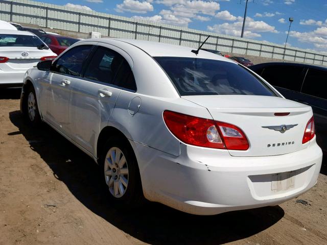 1C3LC46K98N261523 - 2008 CHRYSLER SEBRING LX WHITE photo 3