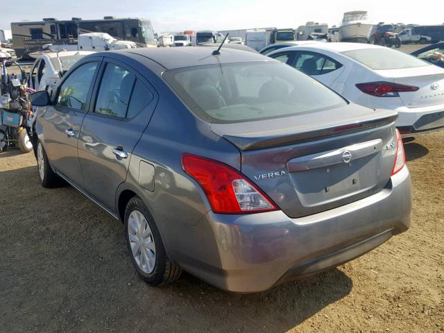 3N1CN7AP4GL911001 - 2016 NISSAN VERSA S GRAY photo 3