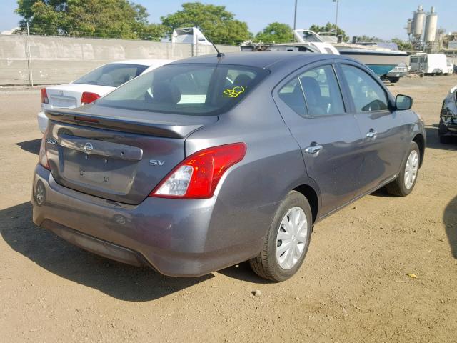 3N1CN7AP4GL911001 - 2016 NISSAN VERSA S GRAY photo 4