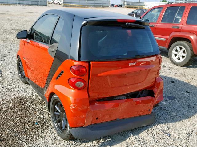 WMEEJ31X58K127294 - 2008 SMART FORTWO PAS RED photo 3