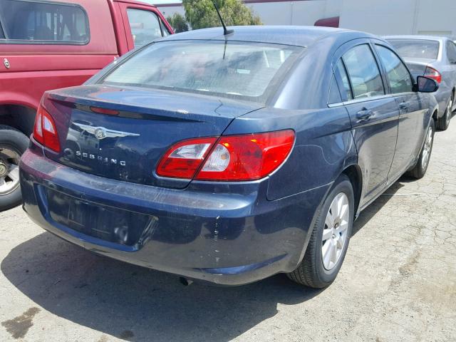 1C3LC46J08N218910 - 2008 CHRYSLER SEBRING LX BLUE photo 4