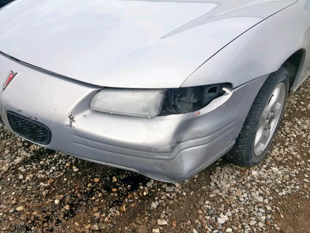 1G2WJ52J9YF210006 - 2000 PONTIAC GRAND PRIX SILVER photo 9